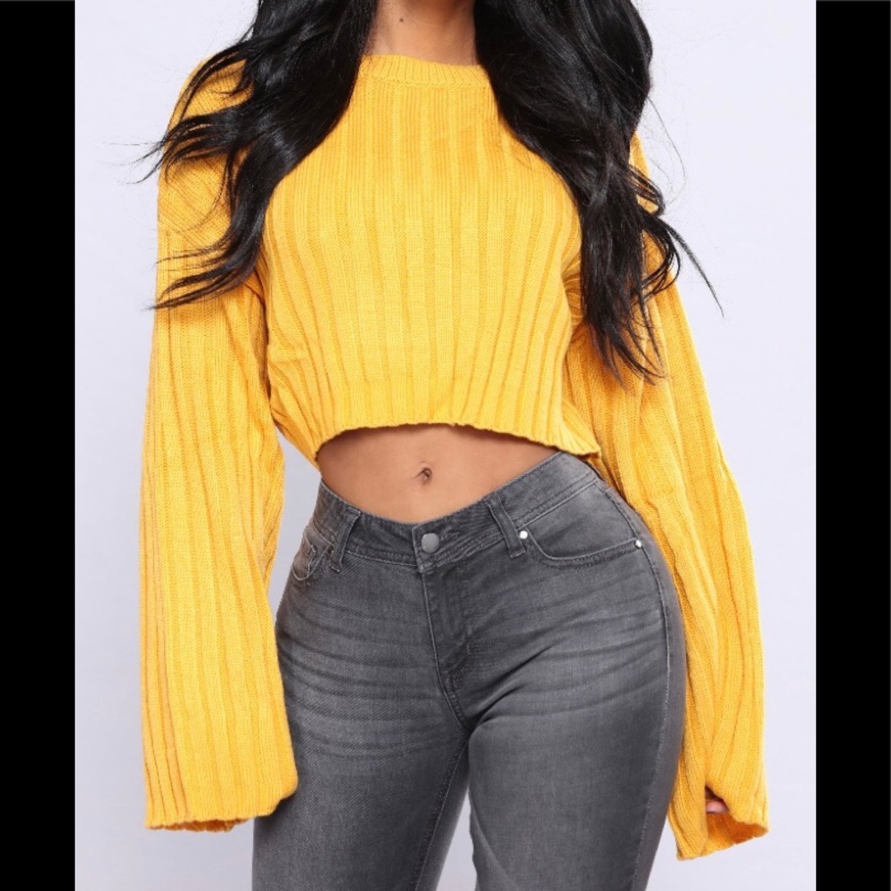 Mustard Ribbed Sweater